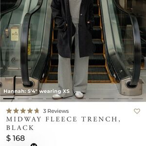 Albion Black Midway Fleece Trench